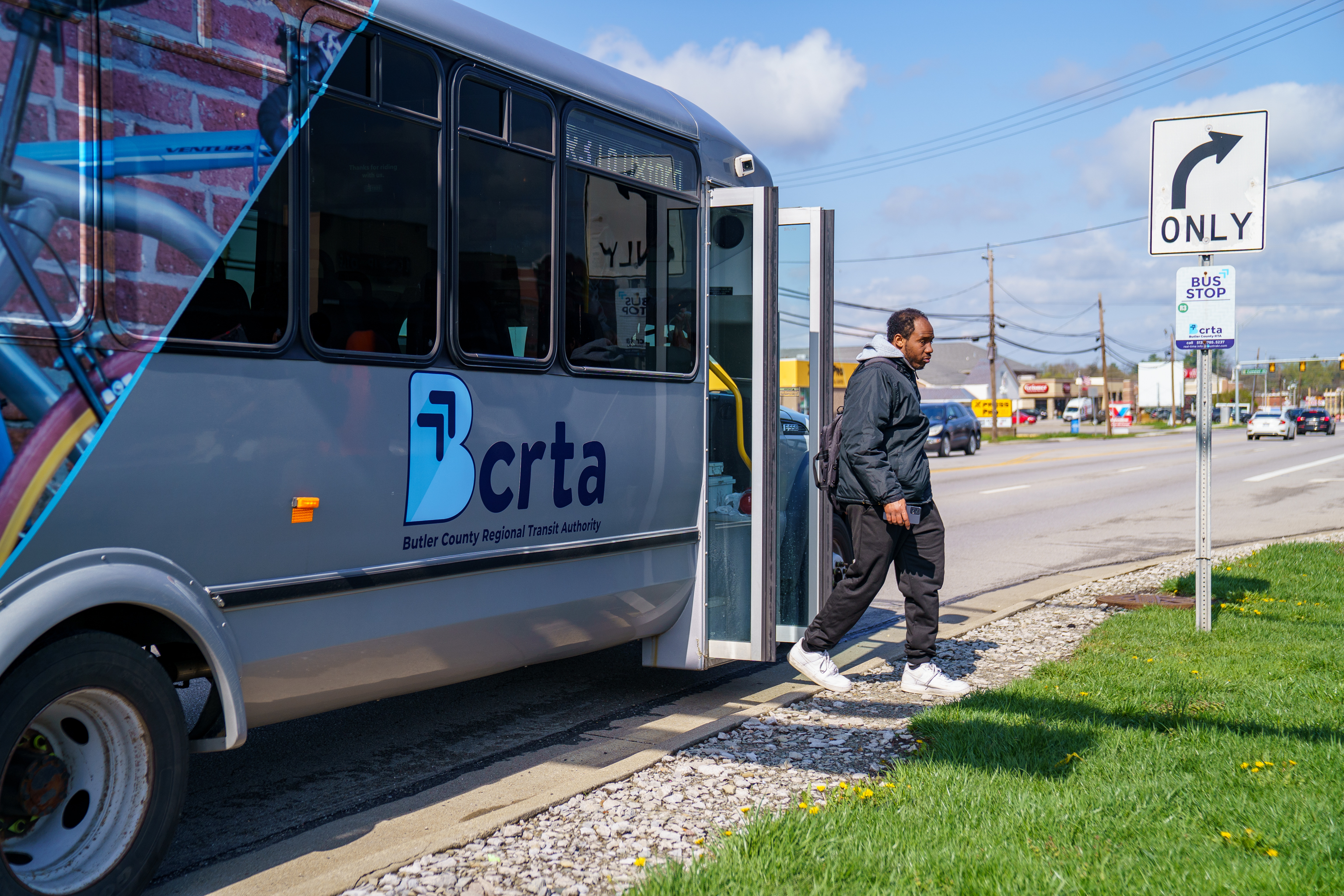BCRTA rider and vehicle